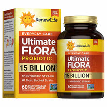 Ultimate Flora Probiotic 15 Billion Everyday Formula, 60 Veg Capsules, by Renew Life