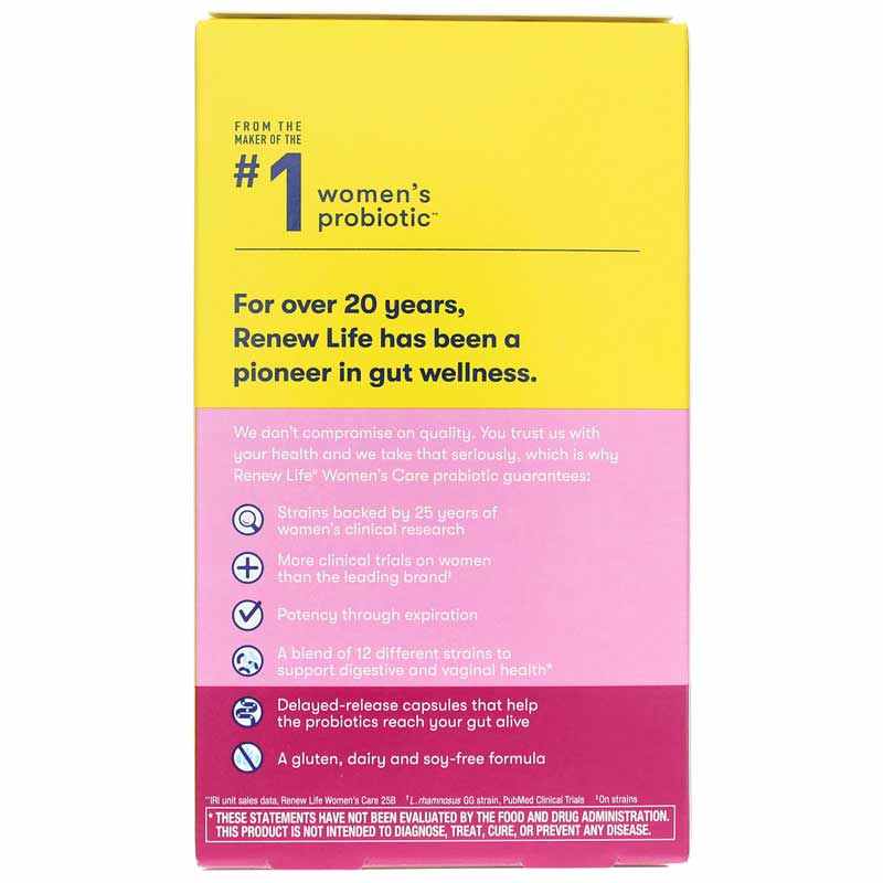 Ultimate Flora Probiotic 15 Billion Women's Care Go Pack, 60 Veg Capsules, by Renew Life, image #3