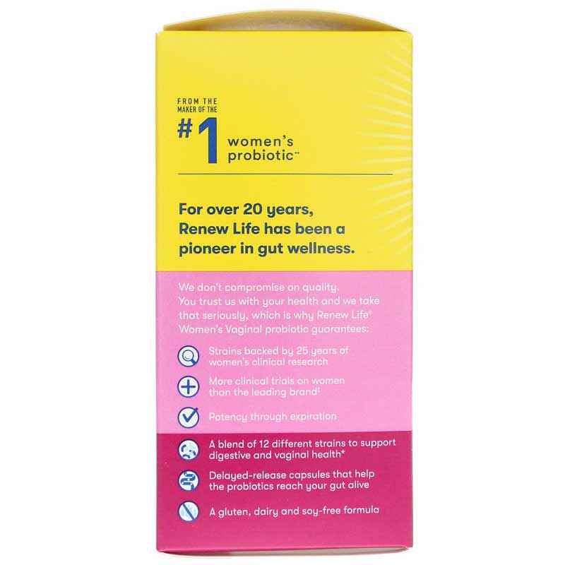 Ultimate Flora Probiotic 50 Billion Women's Vaginal, 30 Veg Capsules, by Renew Life, image #4