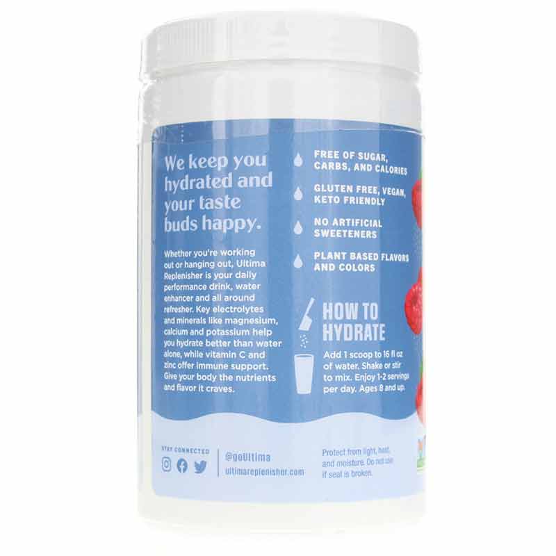 Ultima Replenisher Electrolyte Drink Mix, Blue Raspberry, 90 Servings, by Ultima Health Products, image #4