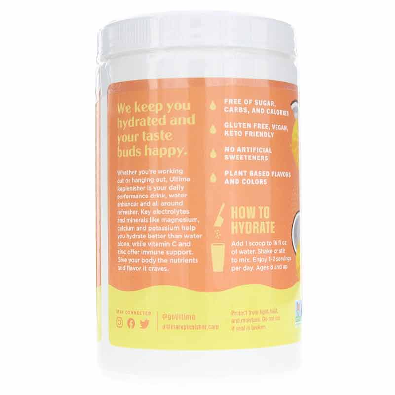 Ultima Replenisher Electrolyte Drink Mix, Coconut Pina Colada, 90 Servings, by Ultima Health Products, image #4