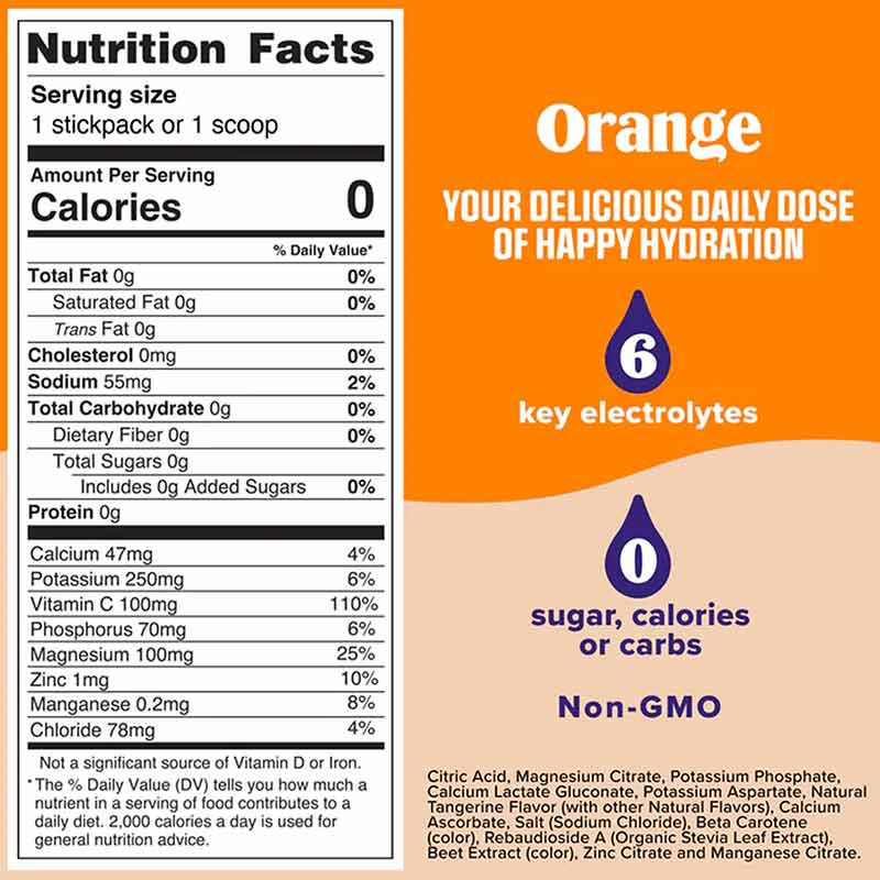 Ultima Replenisher Electrolyte Drink Mix, Orange, 90 Servings, by Ultima Health Products, image #3