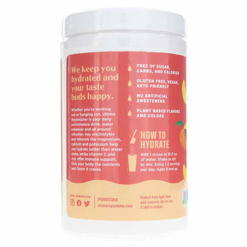 Ultima Replenisher Electrolyte Drink Mix, Peach Bellini, 90 Servings, by Ultima Health Products, image #4