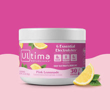 Ultima Replenisher Electrolyte Drink Mix, Pink Lemonade, 30 Servings, by Ultima Health Products