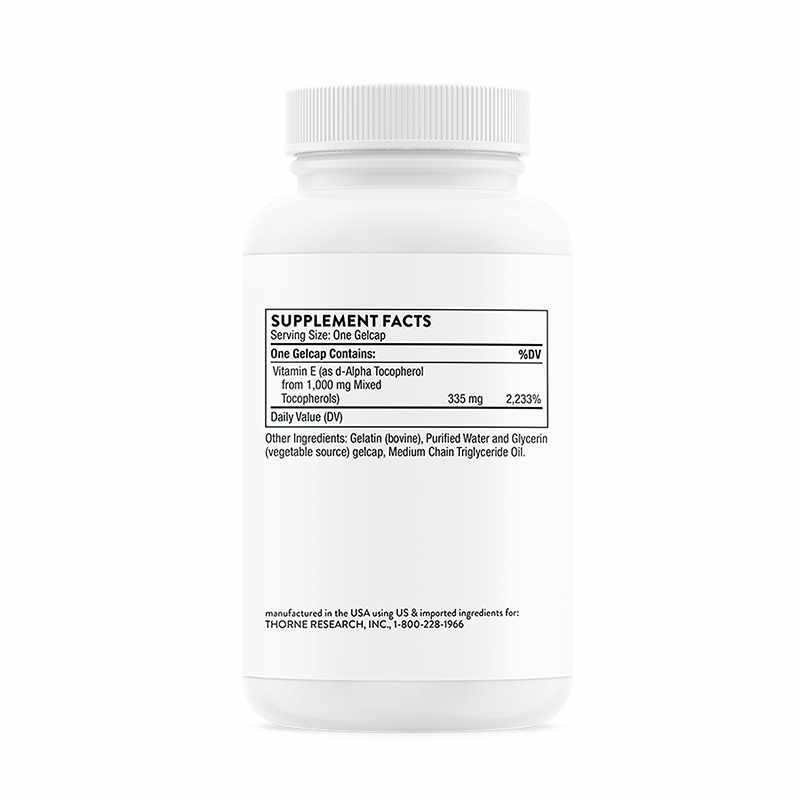 Ultimate E® Mixed Tocopherols, by Thorne Research, image #4