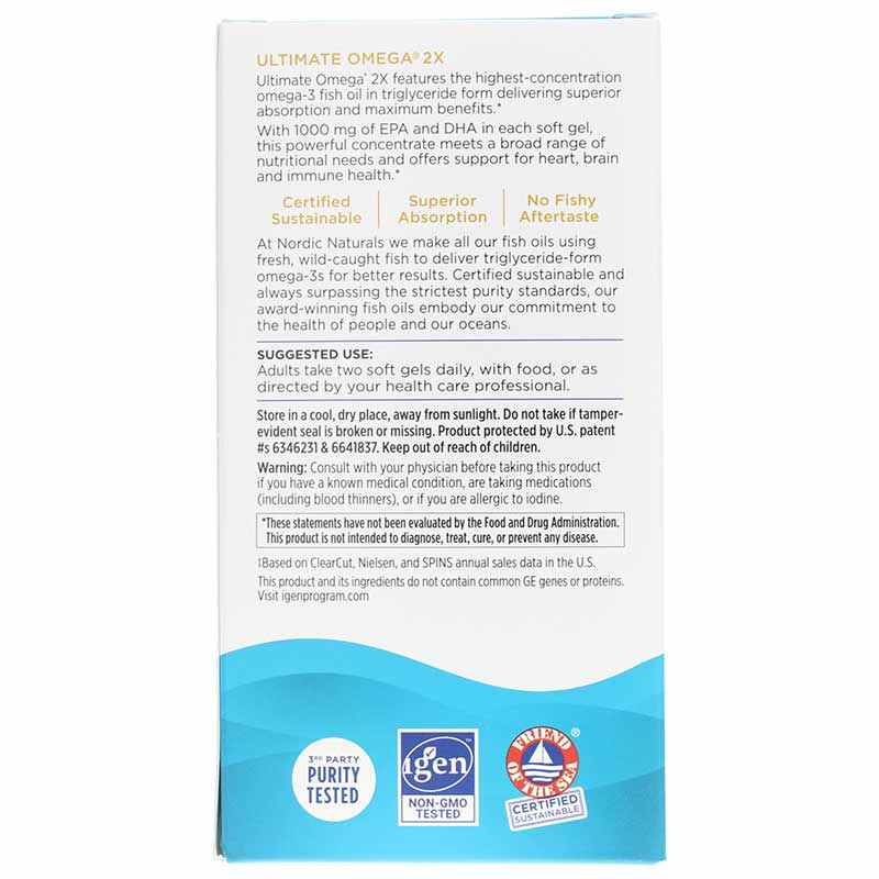 Ultimate Omega 2X, 120 Softgels, by Nordic Naturals, image #3