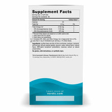 Supplement Facts label for Nordic Naturals Ultimate Omega 2X showing omega-3 content, ingredients, and serving information on