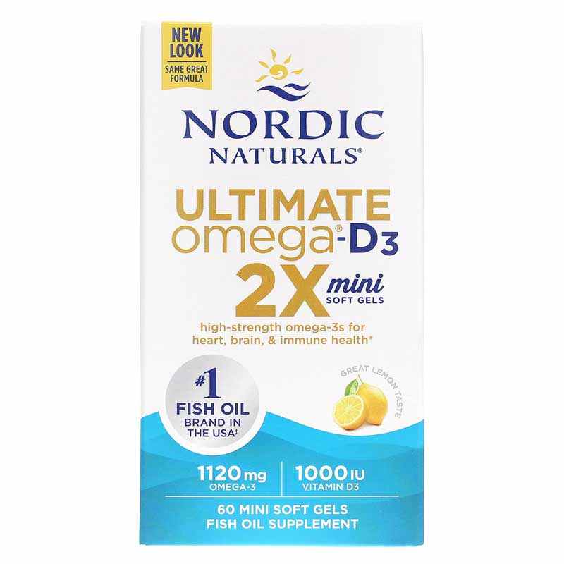 Ultimate Omega 2X with D3 Mini, by Nordic Naturals