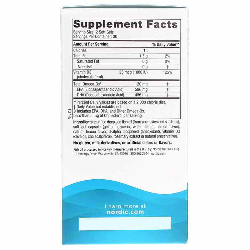 Ultimate Omega 2X with D3 Mini, by Nordic Naturals, image #2