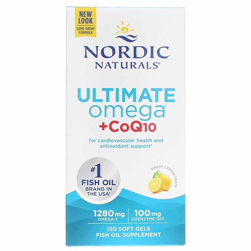 Ultimate Omega + CoQ10, 120 Softgels, by Nordic Naturals