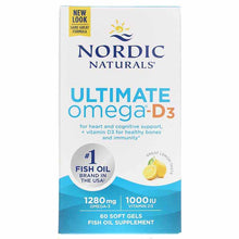 Ultimate Omega-D3, 60 Softgels, by Nordic Naturals