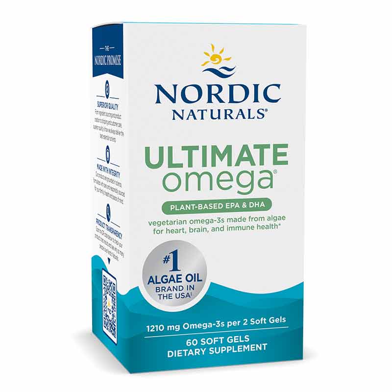 Ultimate Omega Plant Based, 60 Softgels, by Nordic Naturals