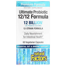 Ultimate Probiotic 12/12 Formula, 60 Veg Capsules, by Natural Factors