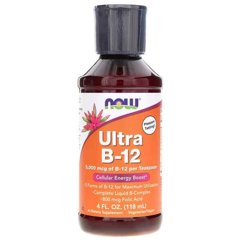 Ultra B-12 Liquid, 4 Oz, by NOW Foods