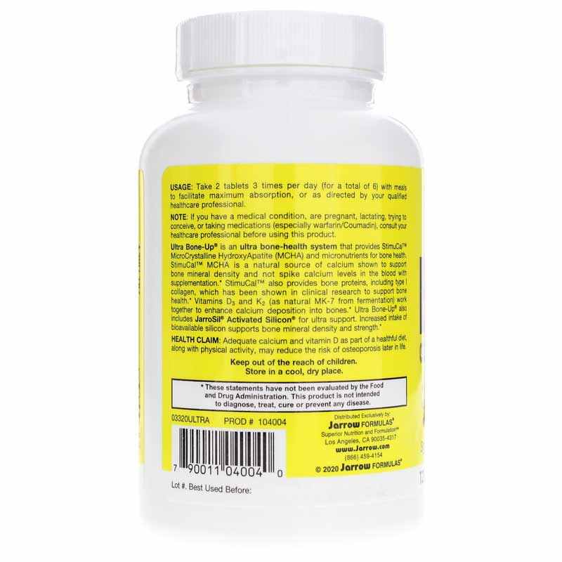 Ultra Bone-Up, 120 Tablets, by Jarrow Formulas, image #3