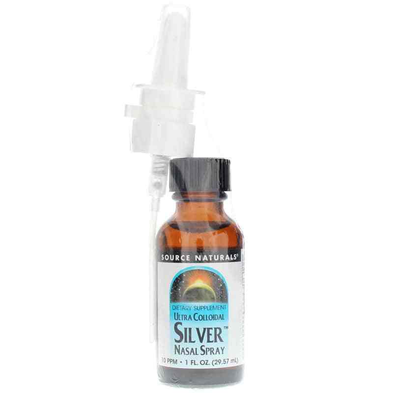 Ultra Colloidal Silver Nasal Spray 10 PPM, 1 Oz, by Source Naturals