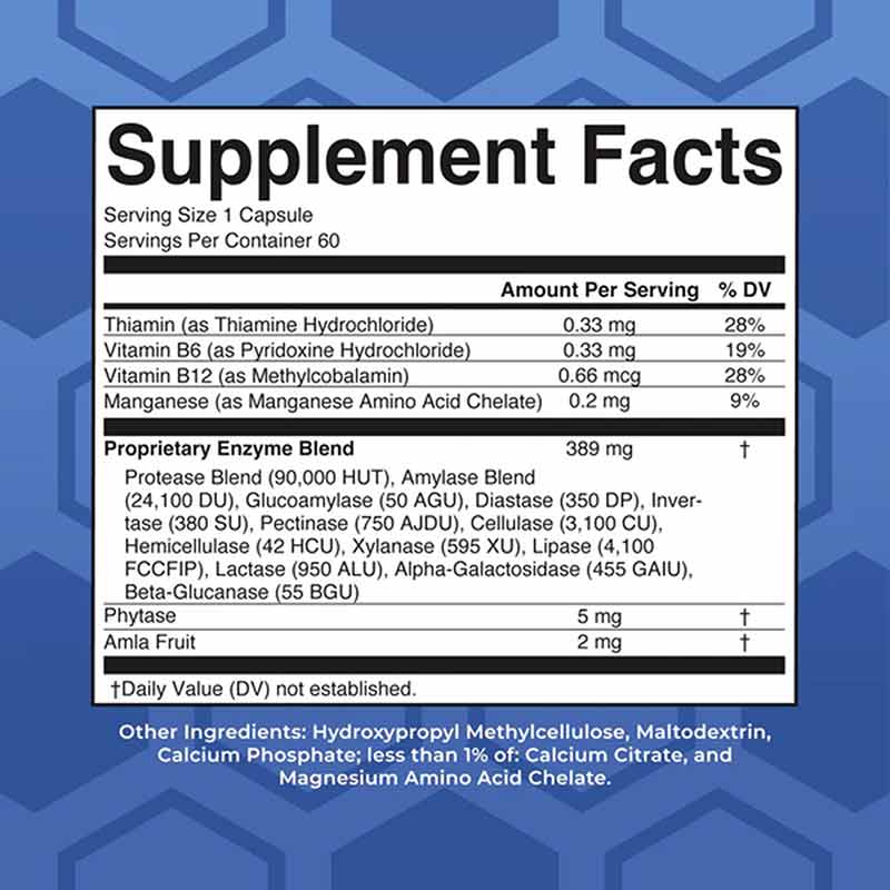 Ultra Digestive Food Enzymes, 60 Capsules, by MaryRuth's Organics, image #2