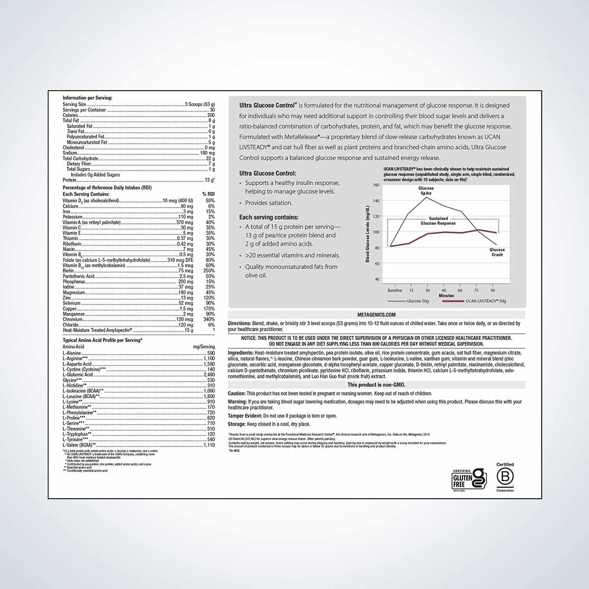 Ultra Glucose Control, by Metagenics