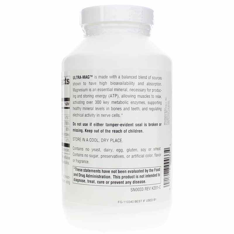 Ultra-Mag, 240 Tablets, by Source Naturals, image #3
