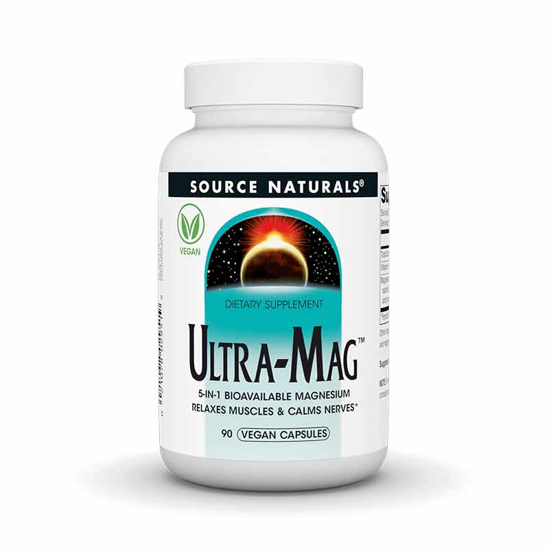 Ultra-Mag Vegan Capsules, 90 Capsules, by Source Naturals