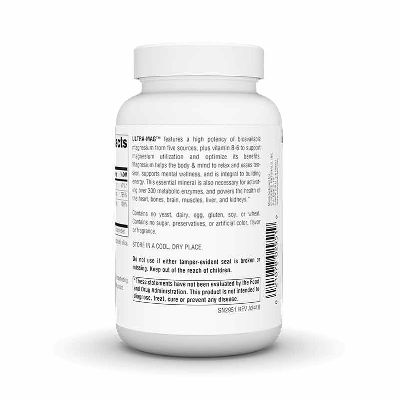 Ultra-Mag Vegan Capsules, 90 Capsules, by Source Naturals, image #3