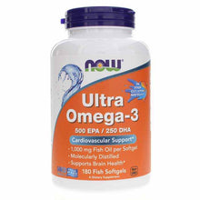 Ultra Omega-3 in Fish Gelatin, 180 Softgels, by NOW Foods