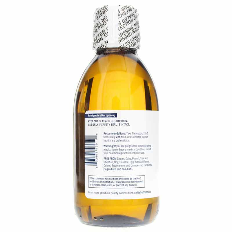 Ultra Pure Cod Liver Oil 1025 Lemon Flavor, by Vital Nutrients, image #3