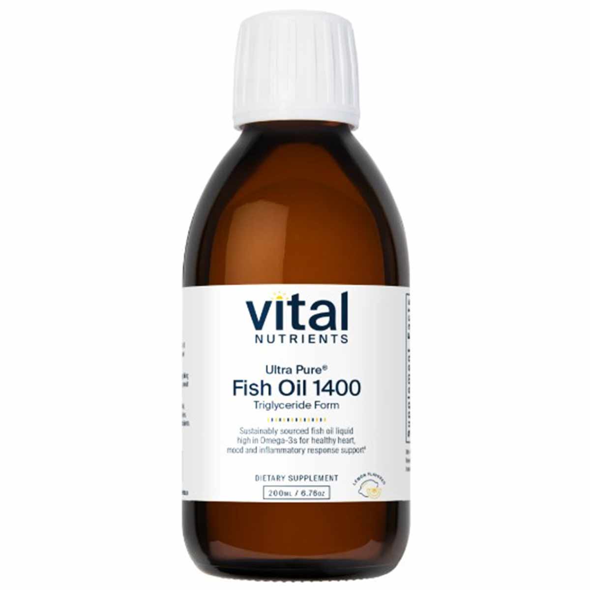 Ultra Pure Fish Oil 1400, 200 Ml, by Vital Nutrients