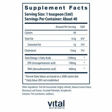 Ultra Pure Fish Oil 1400, 200 Ml, by Vital Nutrients