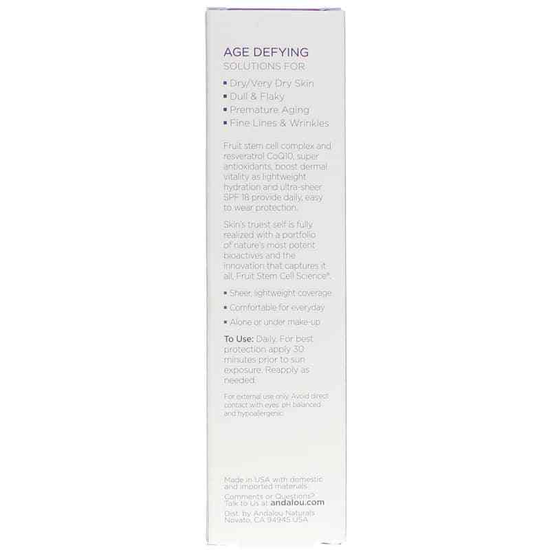 Ultra Sheer Daily Defense Facial Lotion SPF 18, Age Defying Formula, by Andalou Naturals, image #3