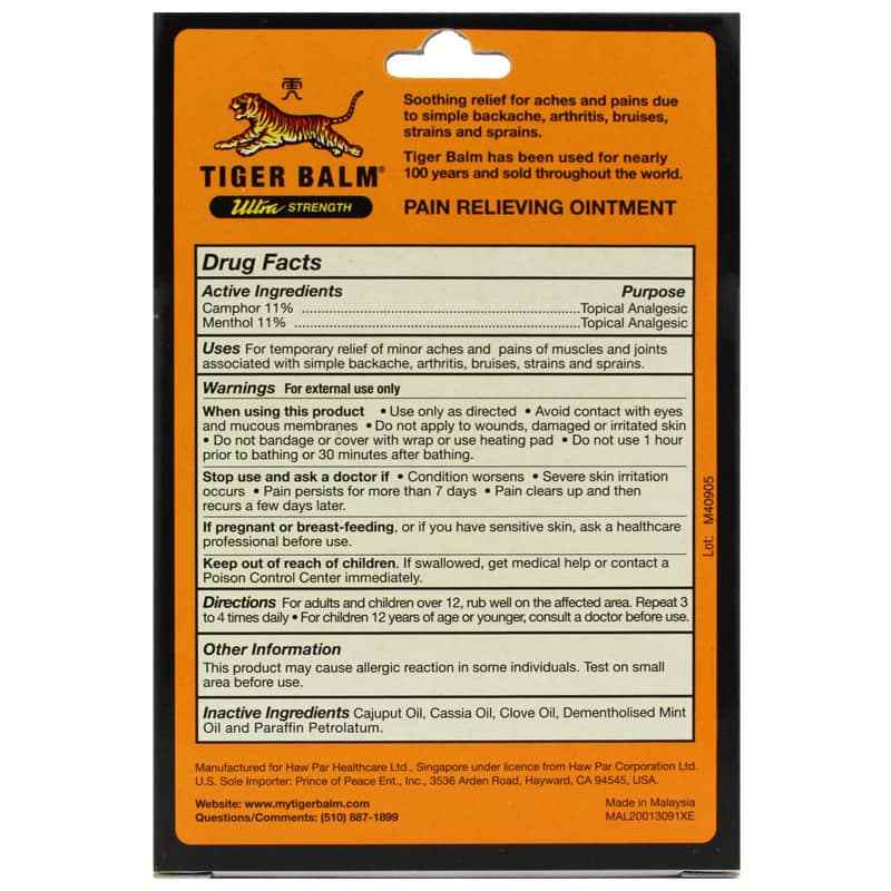 Ultra Strength Pain Relieving Ointment, by Tiger Balm, image #2
