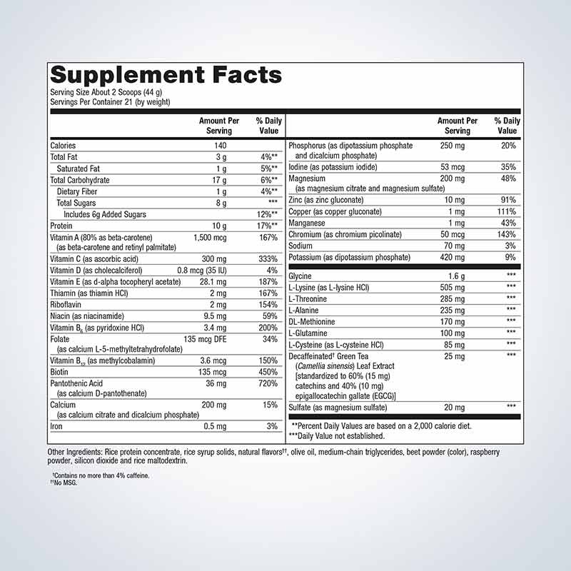 UltraClear Plus Detox Powder, Berry, 21 Servings, by Metagenics, image #2