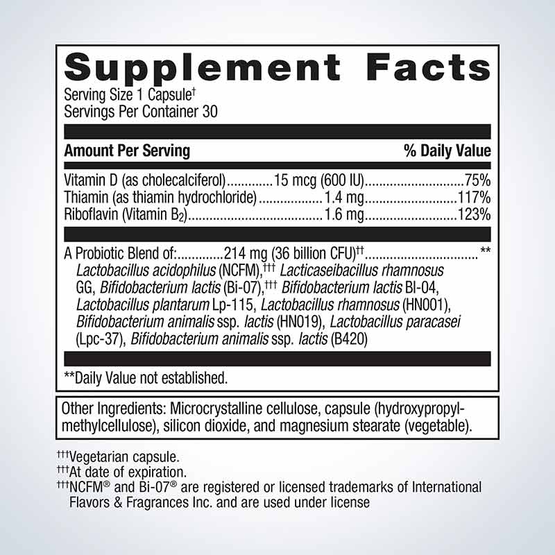 UltraFlora Complete Probiotic, 30 Capsules, by Metagenics, image #2