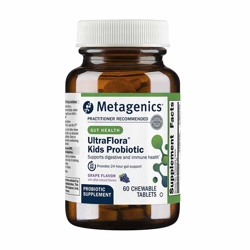UltraFlora Kids Probiotic, 60 Chewable Tablets, by Metagenics