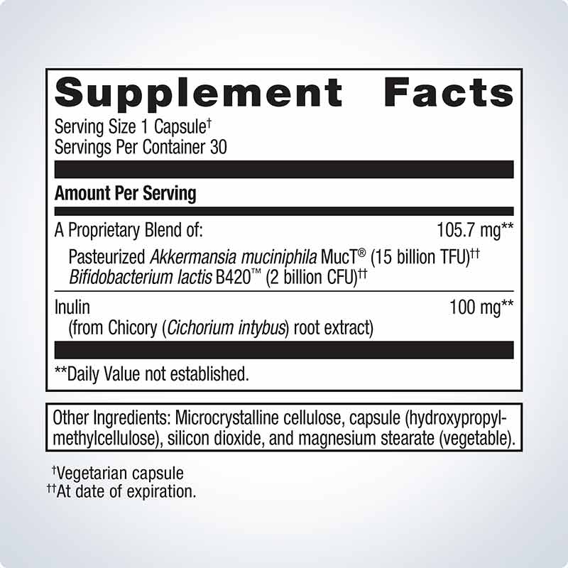 UltraFlora Triplebiotic with Akkermansia, 30 Capsules, by Metagenics, image #2