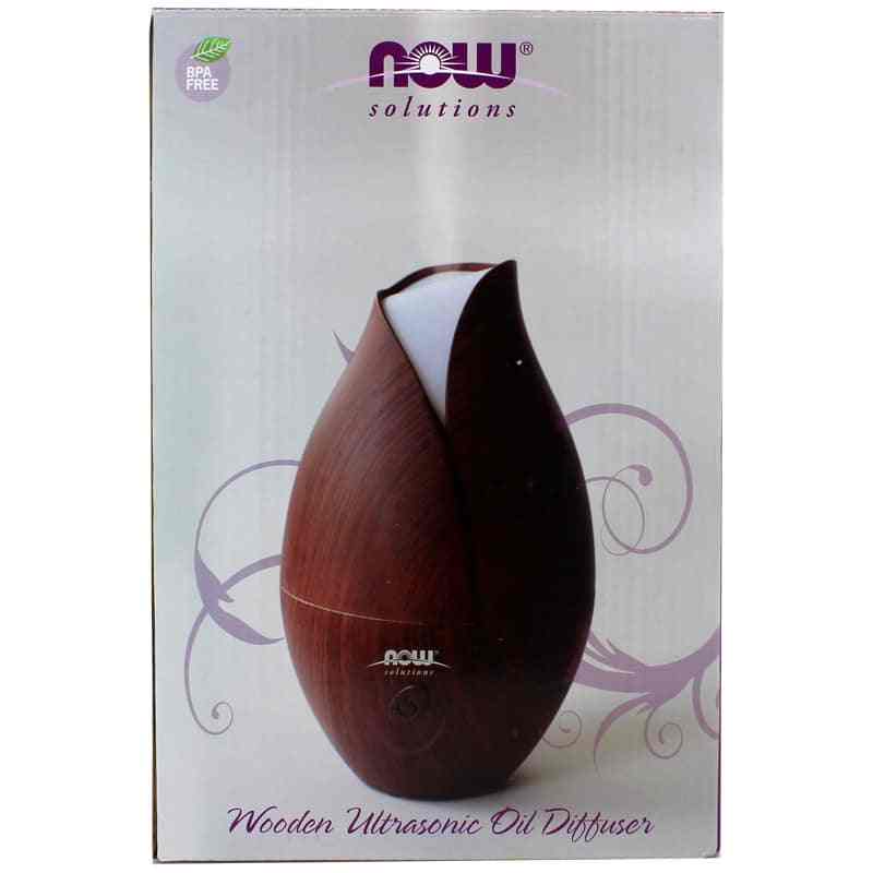 Ultrasonic Faux Wood Oil Diffuser, by NOW Foods, image #2