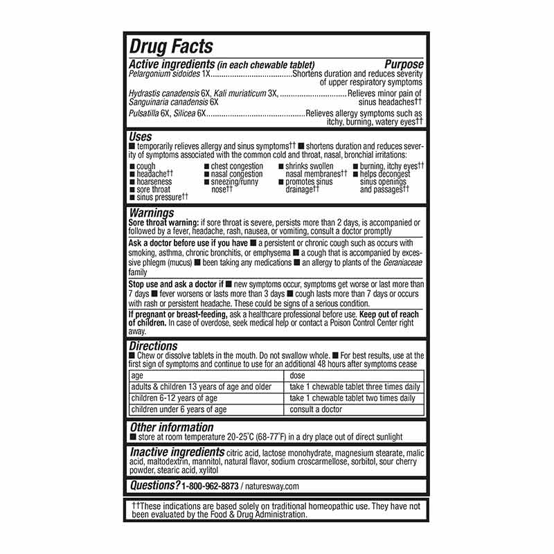 Umcka Allergy + Sinus, by Natures Way, image #2