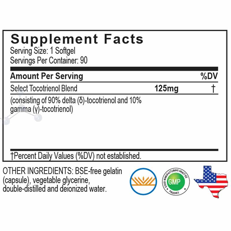 Unique E High Delta Select Tocotrienol Concentrate, by A.C. Grace Company, image #2
