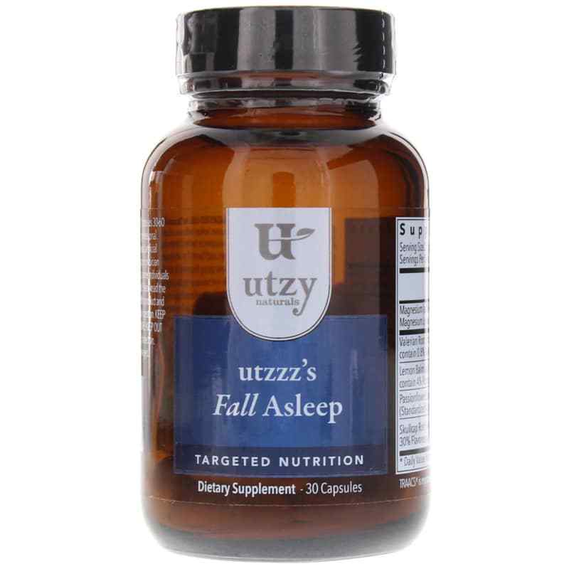 utzzz's Fall Asleep, 30 Capsules, by Utzy Naturals