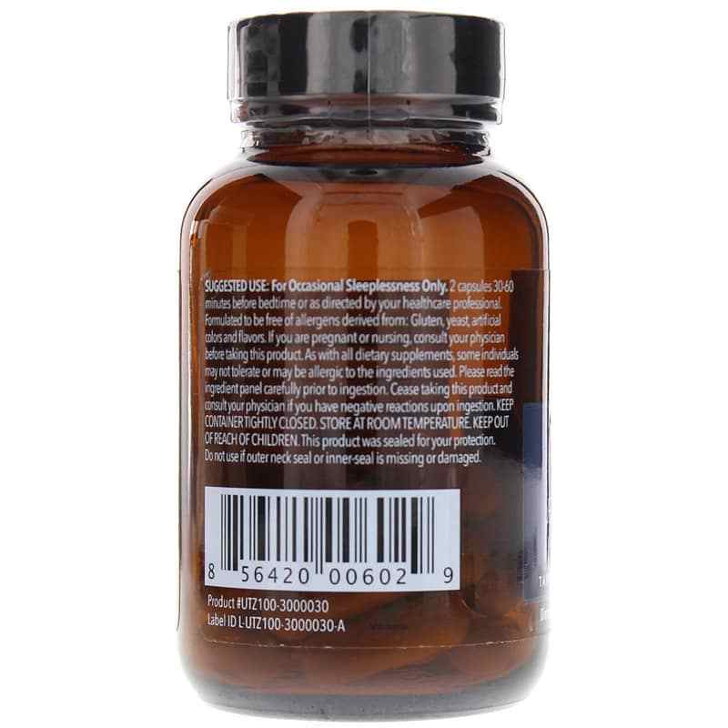 utzzz's Fall Asleep, 30 Capsules, by Utzy Naturals, image #3