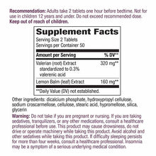 Valerian Nighttime Premium Blend, 100 Tablets, by Natures Way, image #2