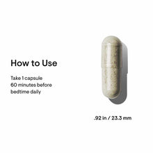 Oval-shaped capsule filled with tan-colored valerian root powder, 23.3mm in size.