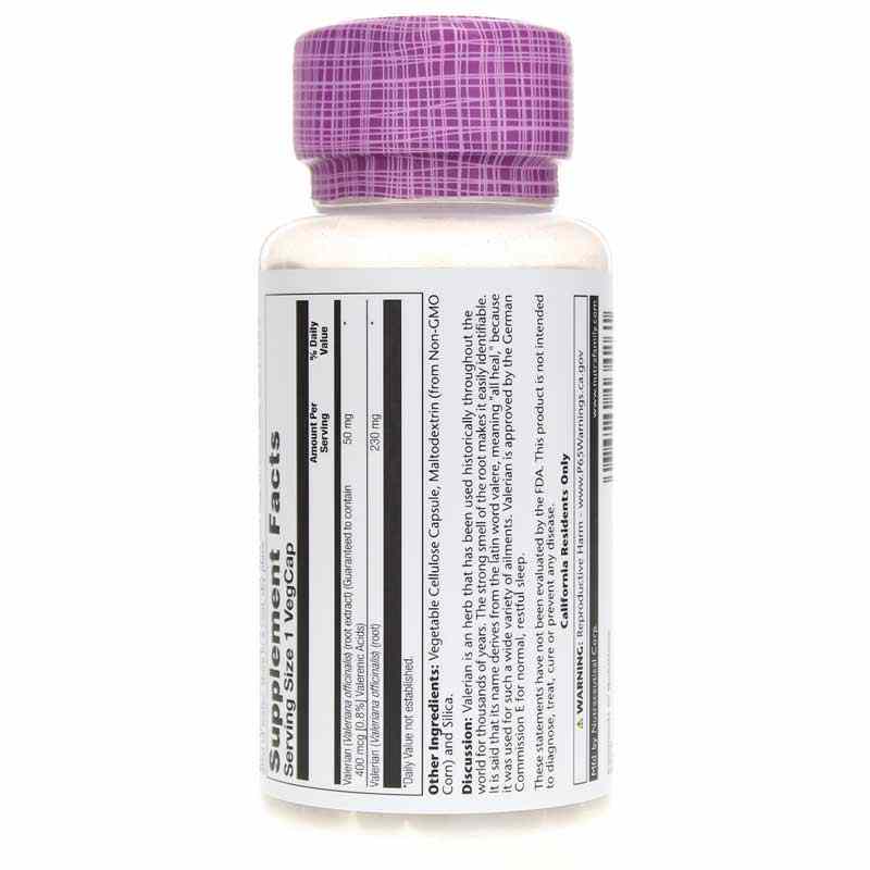 Valerian Root Extract 50 Mg, 120 Veg Capsules, by Solaray, image #3