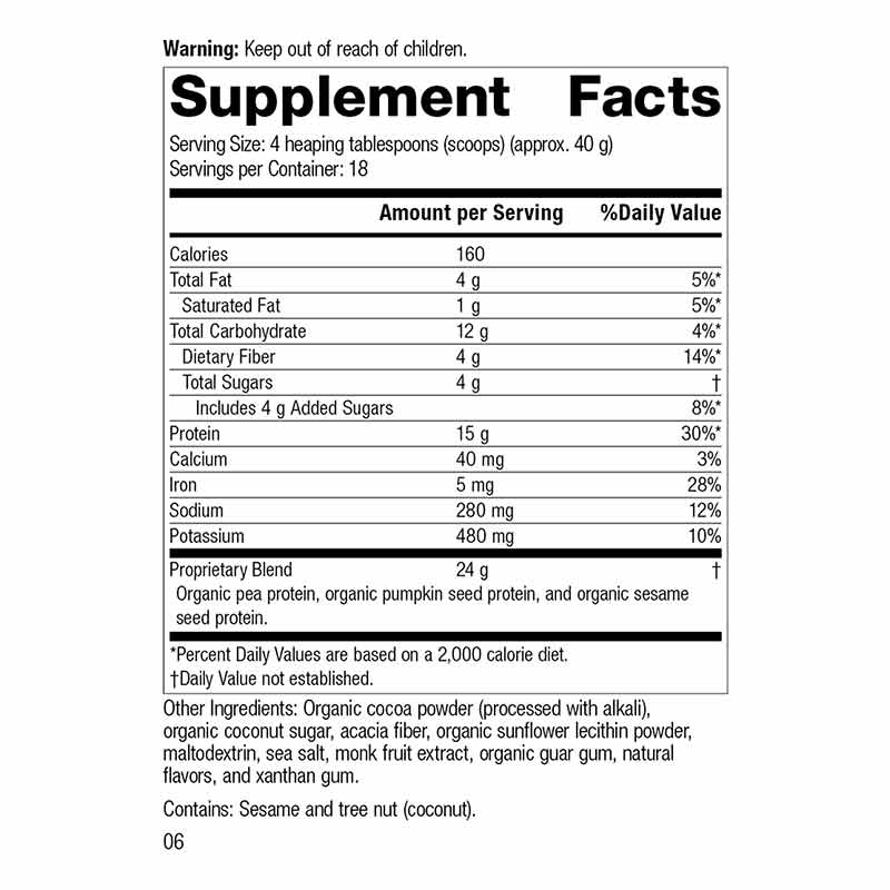 Veg-E Complete Pro, Chocolate, by Standard Process, image #2