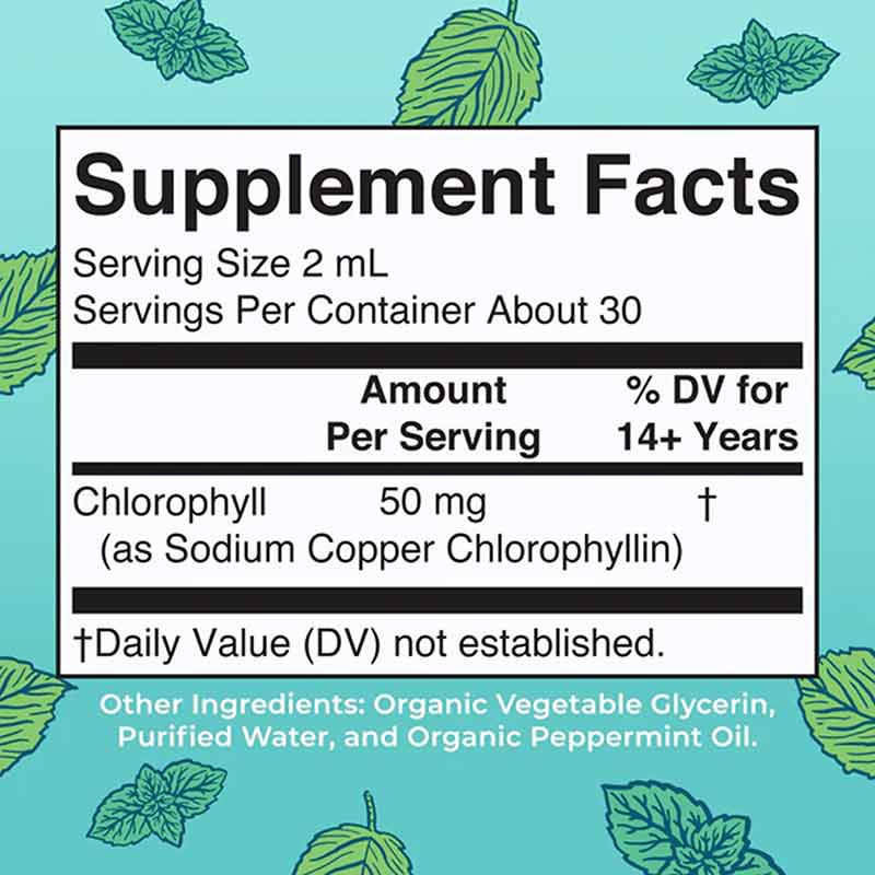 Vegan Liquid Chlorophyll Drops, 2 Oz, by MaryRuth's Organics, image #2