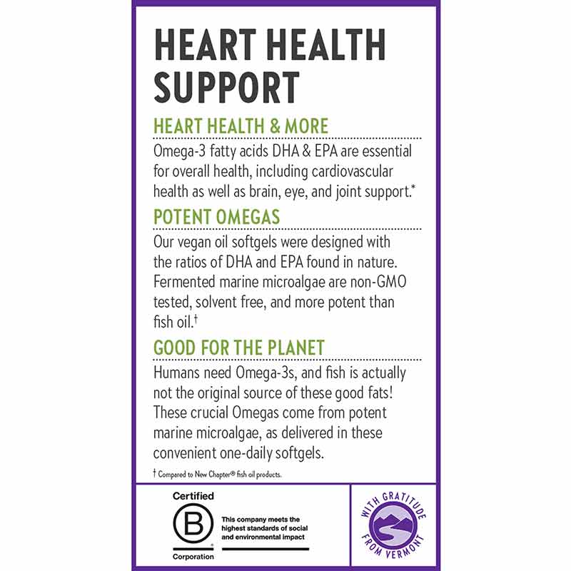 Vegan Omega-3 Complex, 30 Softgels, by New Chapter, image #4