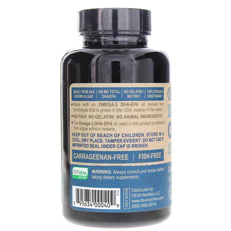 Vegan Omega-3 DHA-EPA, by Deva Nutrition, image #3