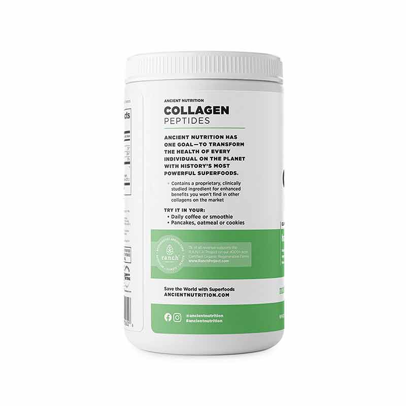 Vegetarian Collagen Peptides Powder Naturally Flavored, 28 Servings, by Ancient Nutrition, image #4