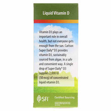 Vegetarian Super Daily D3 for Adults 2,000 IU, 90 Veg Drops, by Carlson Labs, image #4