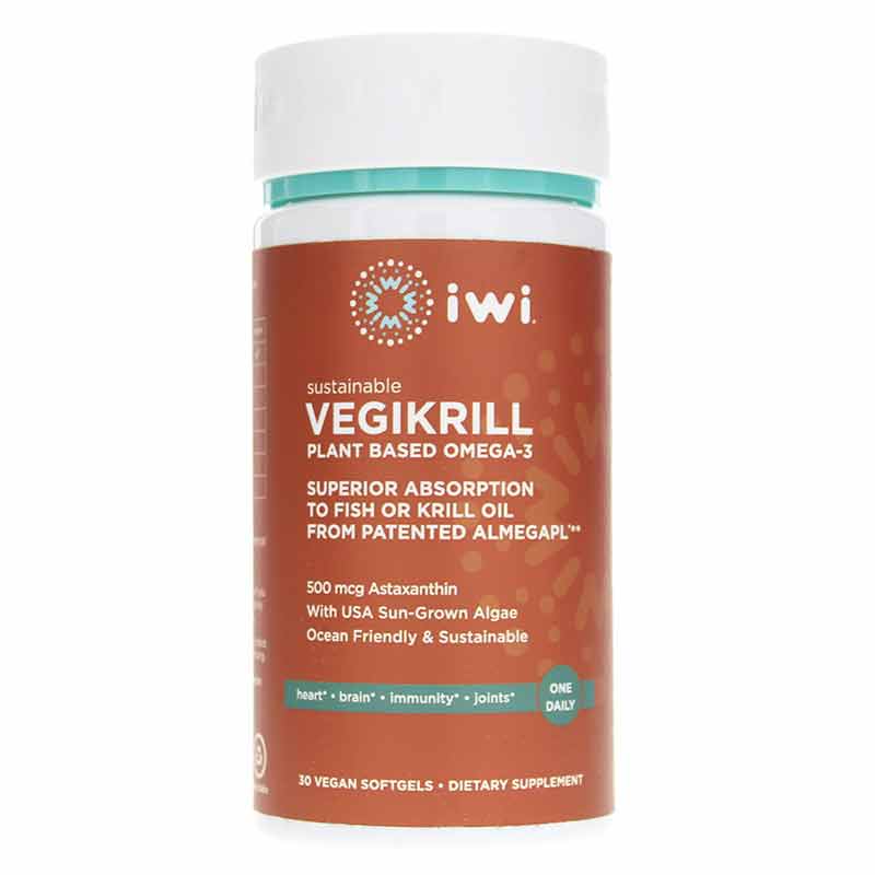 Vegikrill Plant Based Omega-3, by iwi